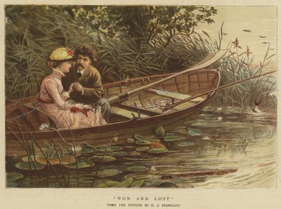 Gewonnen en Verloren (chromolitho) door Charles J. Staniland